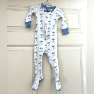 ❤️ Nantucket Kids - April Showers 1-Piece Pima Footie (12-18 months)